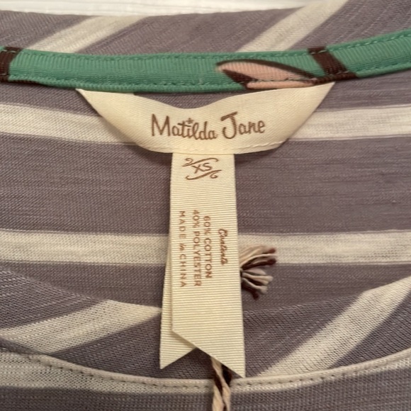 NWT MATILDA JANE Striped Dress with Ruffle Sleeves XS - Picture 3 of 13